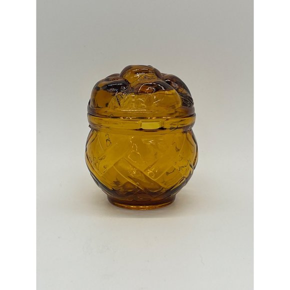 Unknown Other - Adorable Vintage Honey/Jam Lidded Jar w/space for Spoon as shown, Spoon not incl